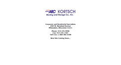 Desktop Screenshot of kortschmoving.com